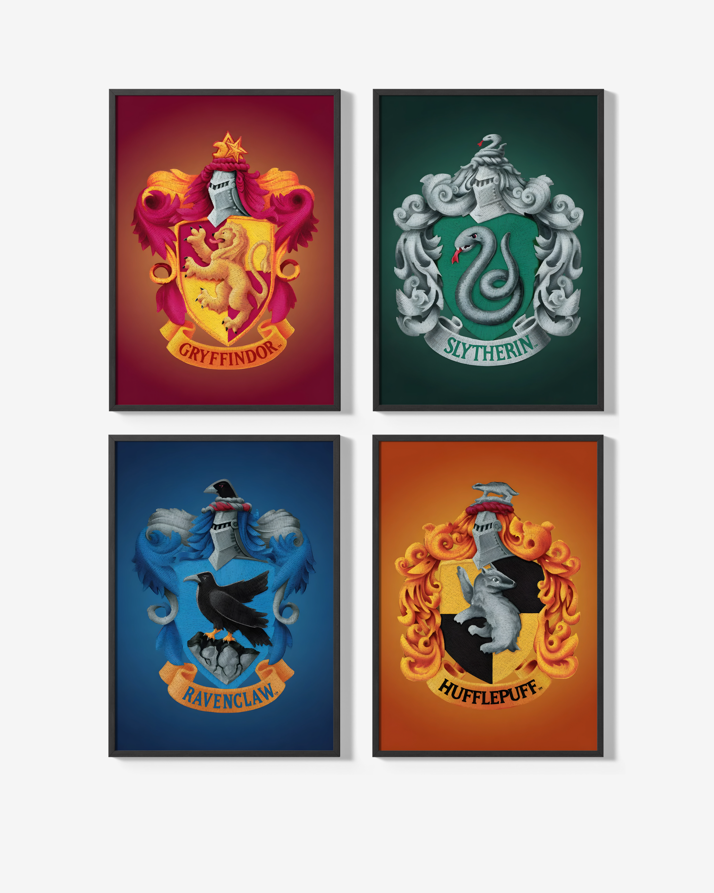 Pack Pósters Harry Potter Todas las Casas