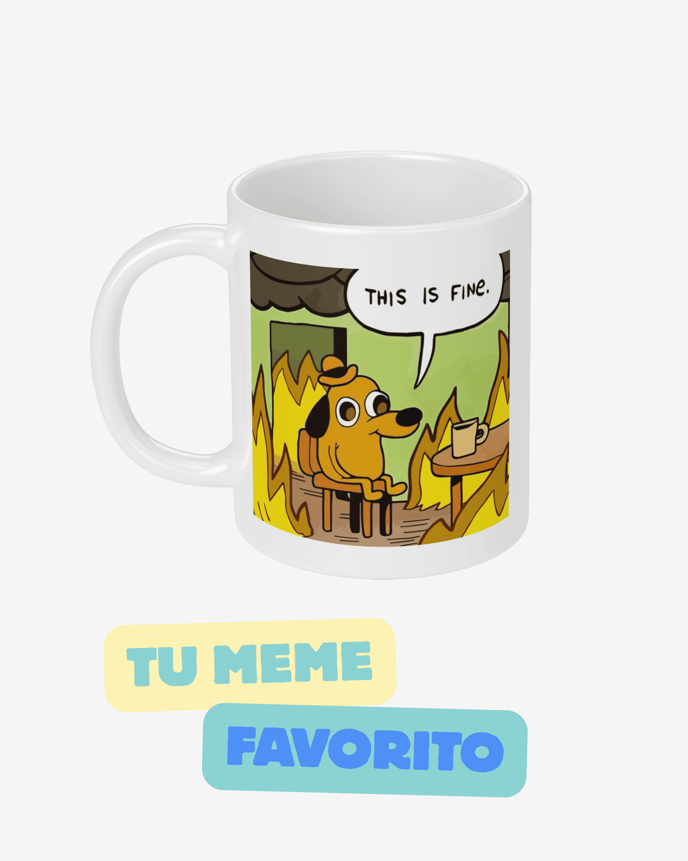 Taza blanca personalizada