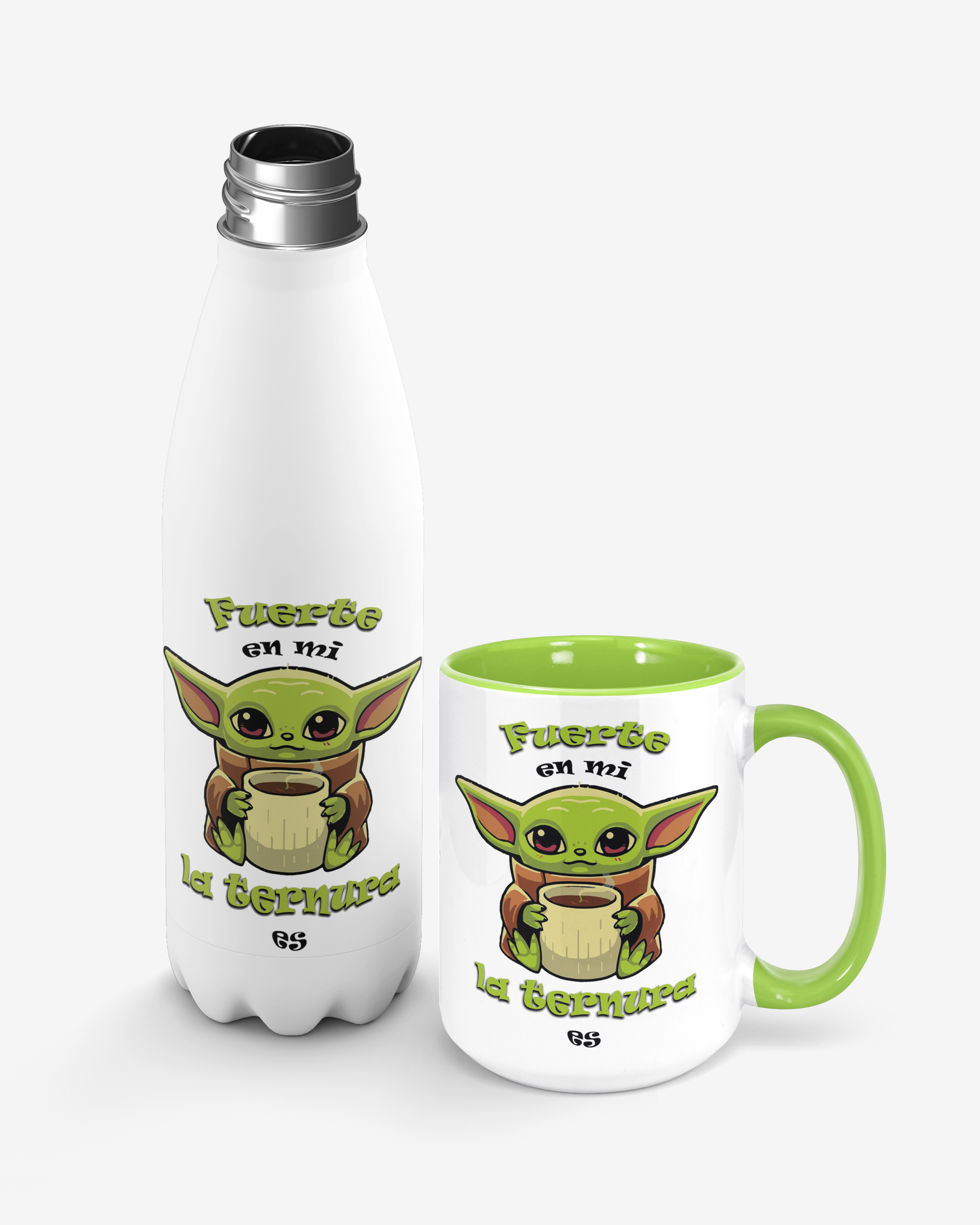 Set Botella + Taza Baby Yoda