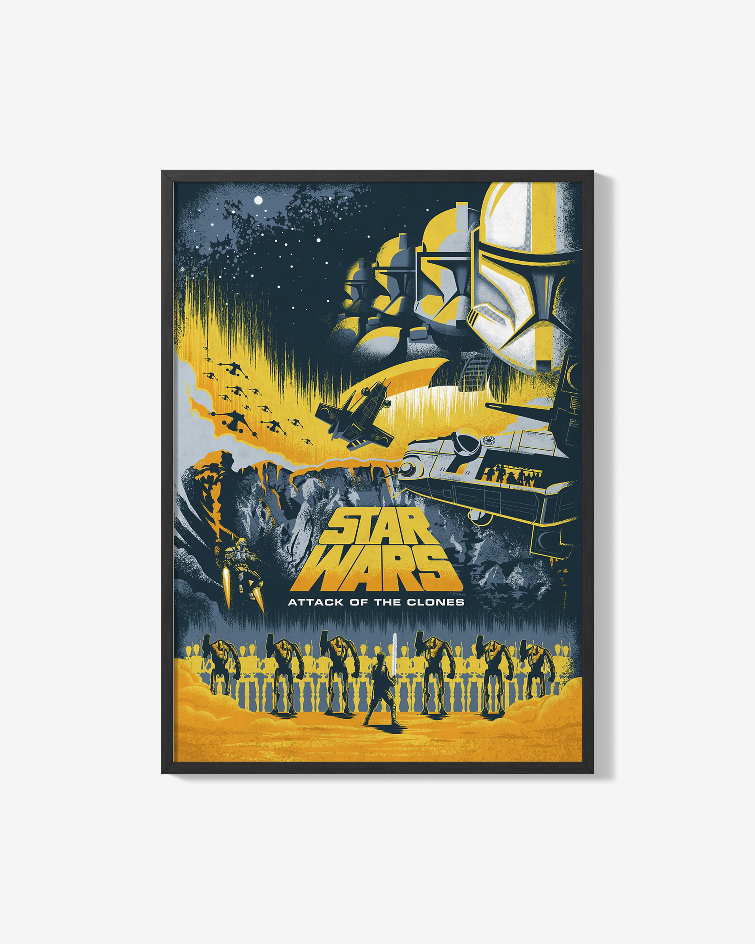Póster Star Wars El Ataque de los Clones