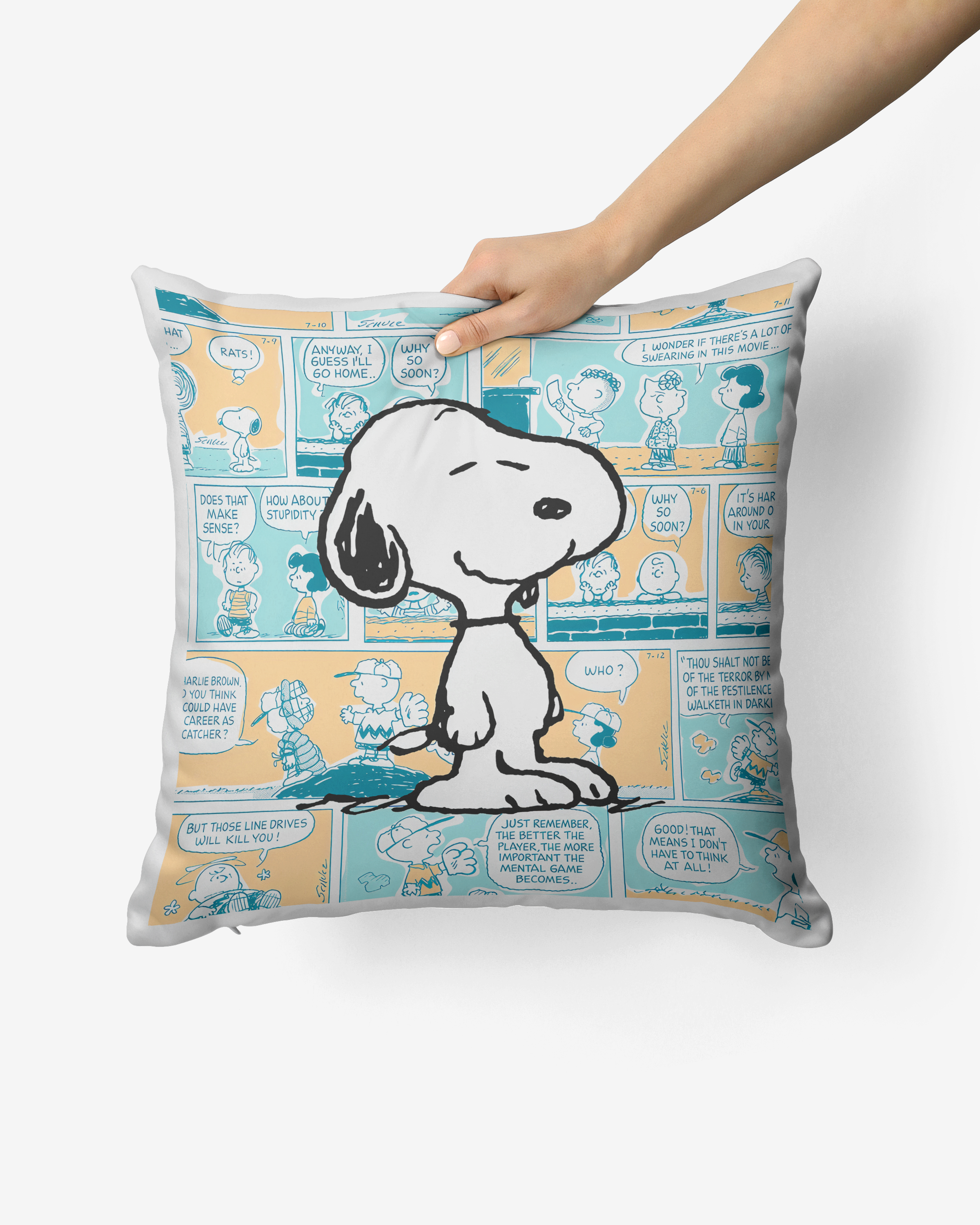 Cojín Snoopy Cómic Vintage