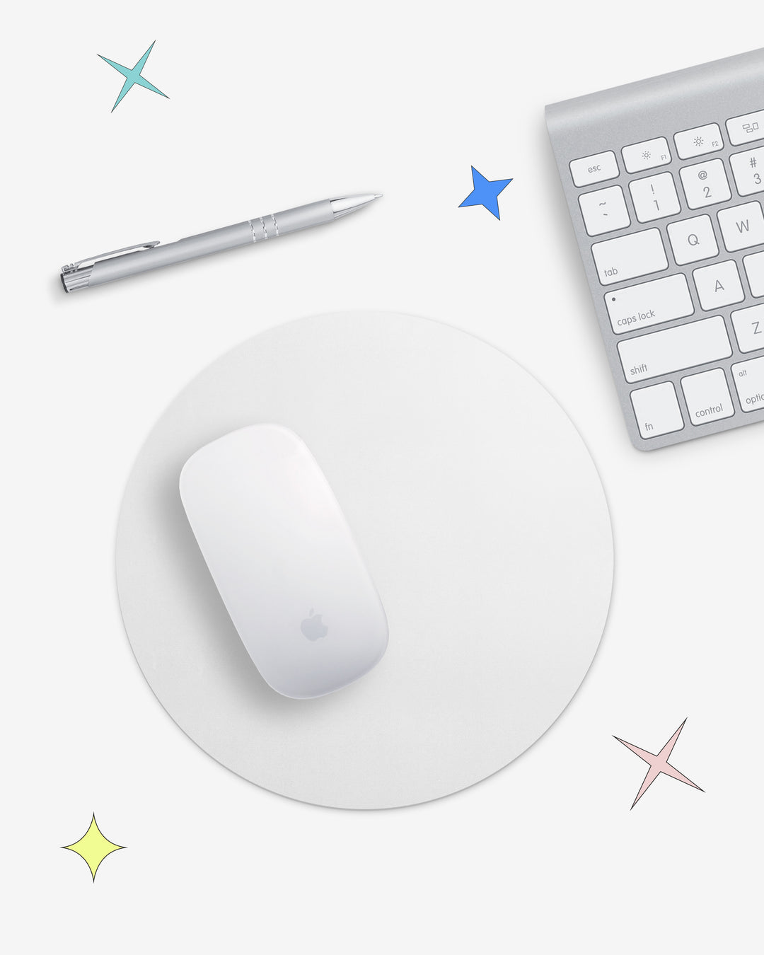 Mouse pad redondo personalizado con superficie sublimada y base antideslizante