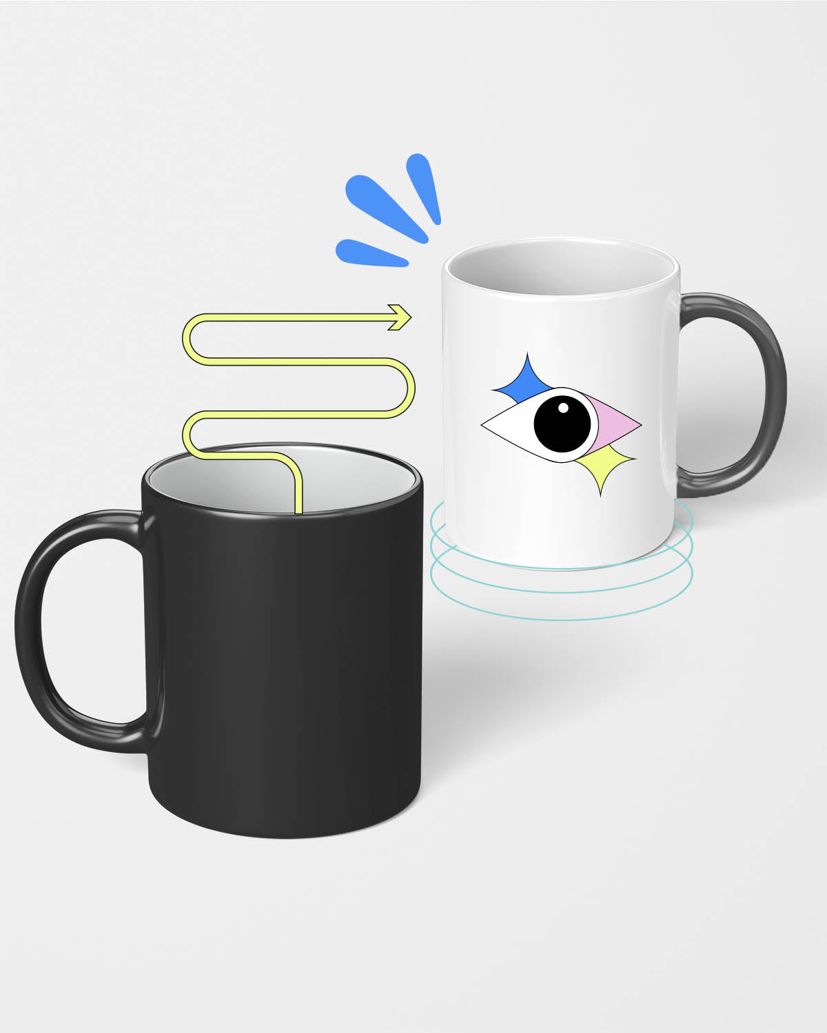 Taza mágica personalizada 11oz que cambia de color con calor

